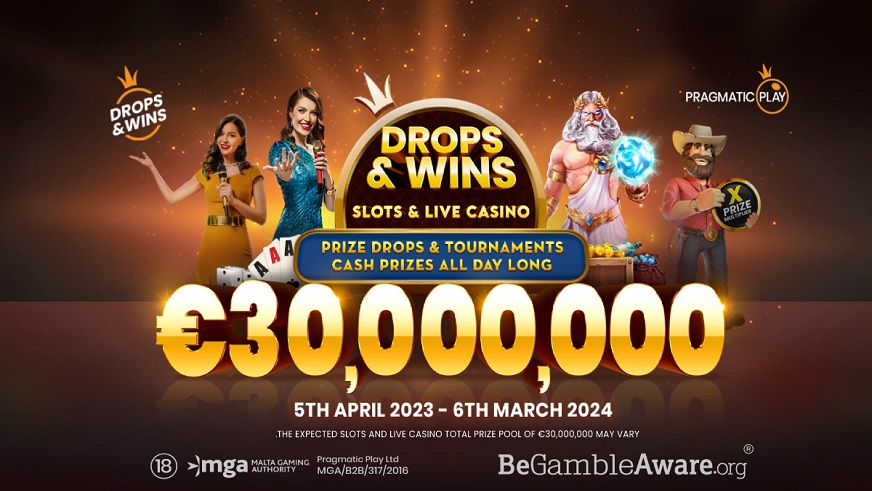 Pragmatic Play Increases the Prize Pool of Drops & Wins to €30,000,000!