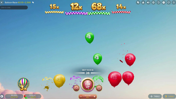 Balloon Race Live ht7 livecasino24