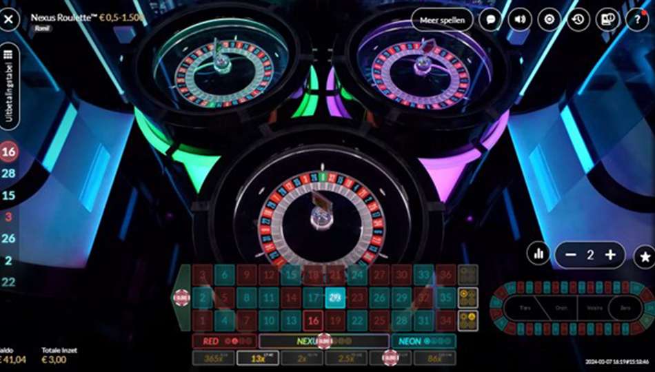 pagamento da nexus roulette