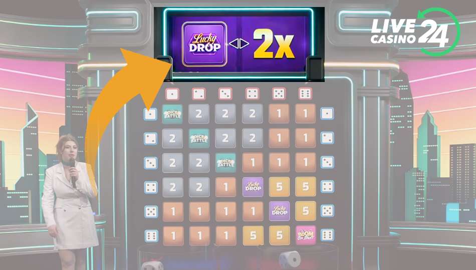 Il Moltiplicatore è impostato in Dice City livecasino24