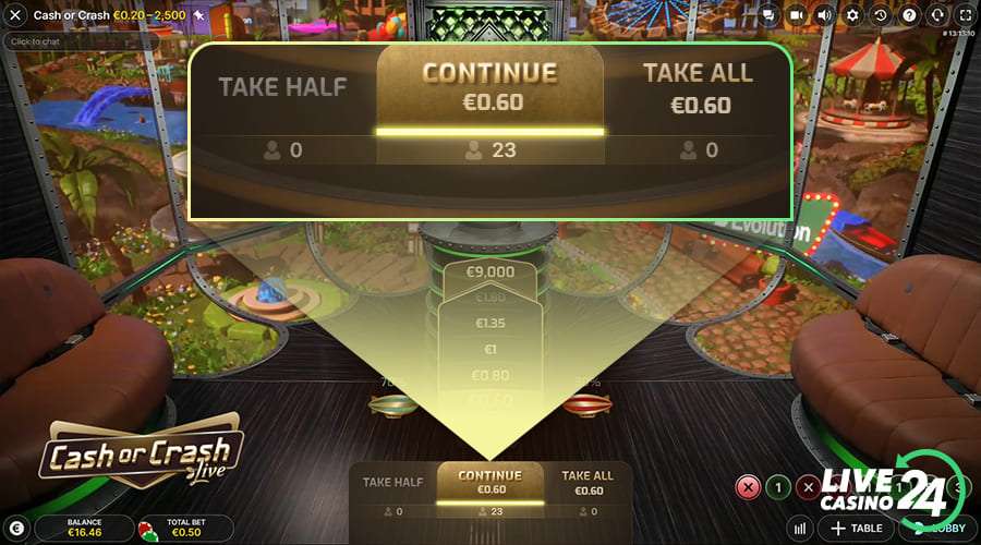 Quinto passo para jogar o jogo de cassino Cash or Crash