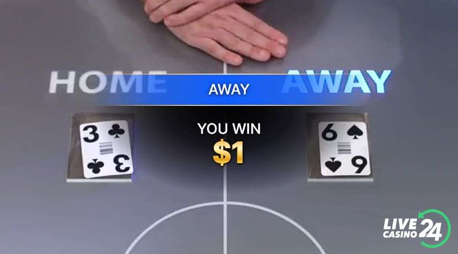 Sixth step in playing Football Studio casino game