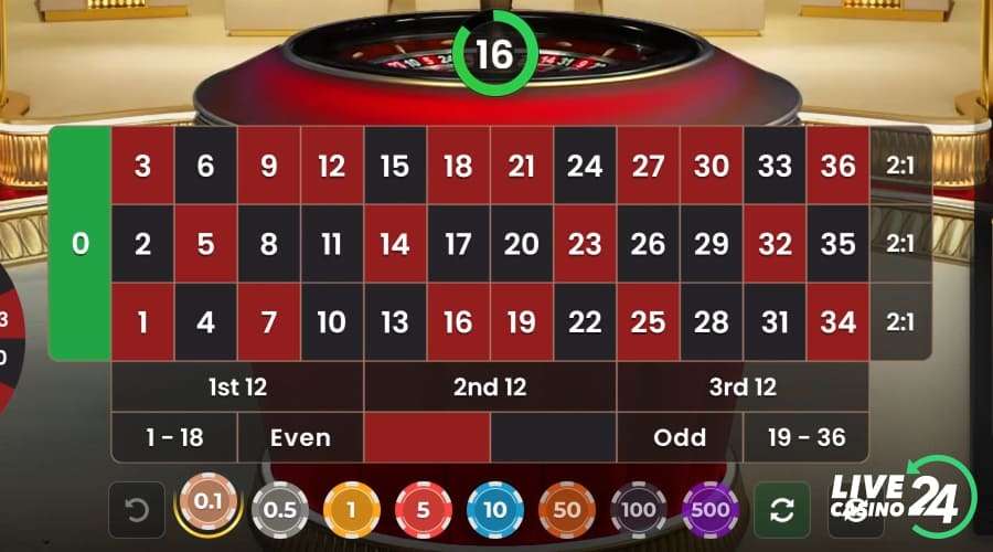 Third step in playing Fortune Roulette live casino game