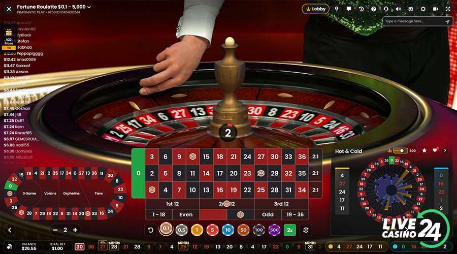 Fourth step in playing Fortune Roulette live casino game