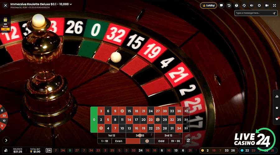Fourth step in playing Immersive Roulette Deluxe live casino game