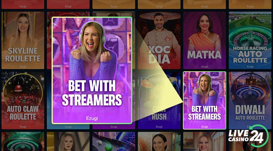 First step in playing Bet with Streamers