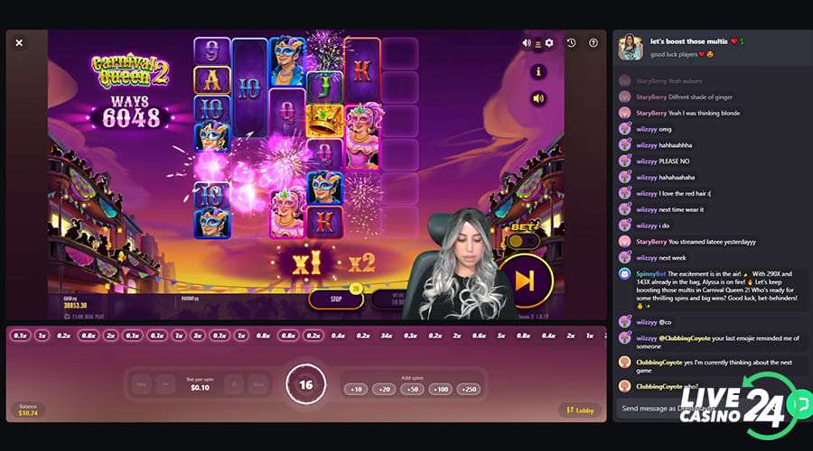 Third step in playing Bet with Streamers