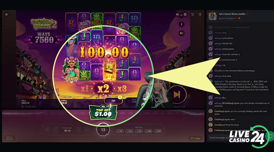 Fourth step in playing Bet with Streamers