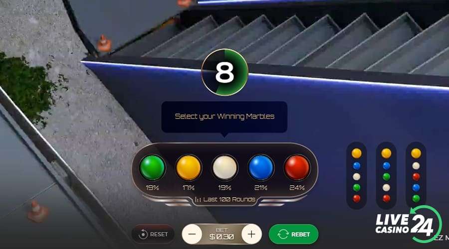 Primeiro passo para jogar o jogo de cassino EZ Marble Race Monaco