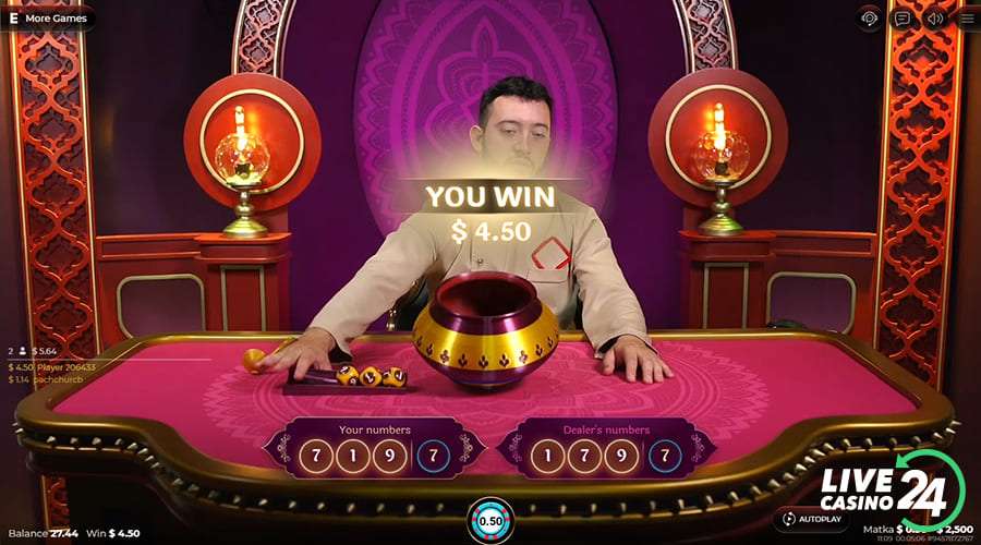 Fifth step in playing Matka Live casino game
