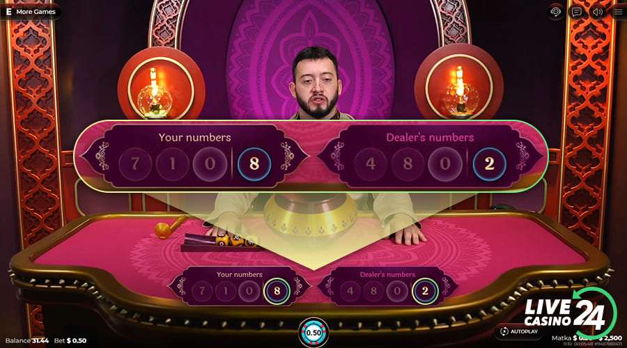 Sixth step in playing Matka Live casino game
