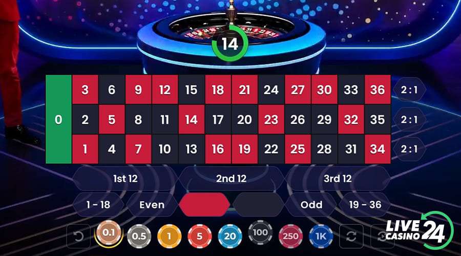 Segundo passo para jogar Mega Roulette 3000 jogo de cassino ao vivo