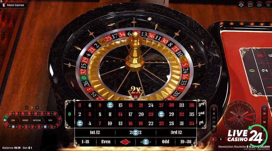 Quarto passo para jogar Revolution Roulette jogo de cassino ao vivo