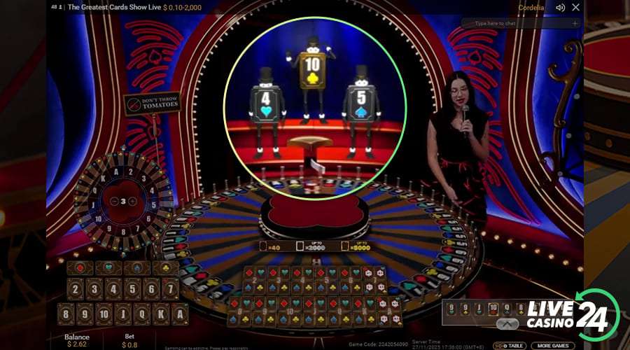 Terceiro passo para jogar The Greatest Cards Show