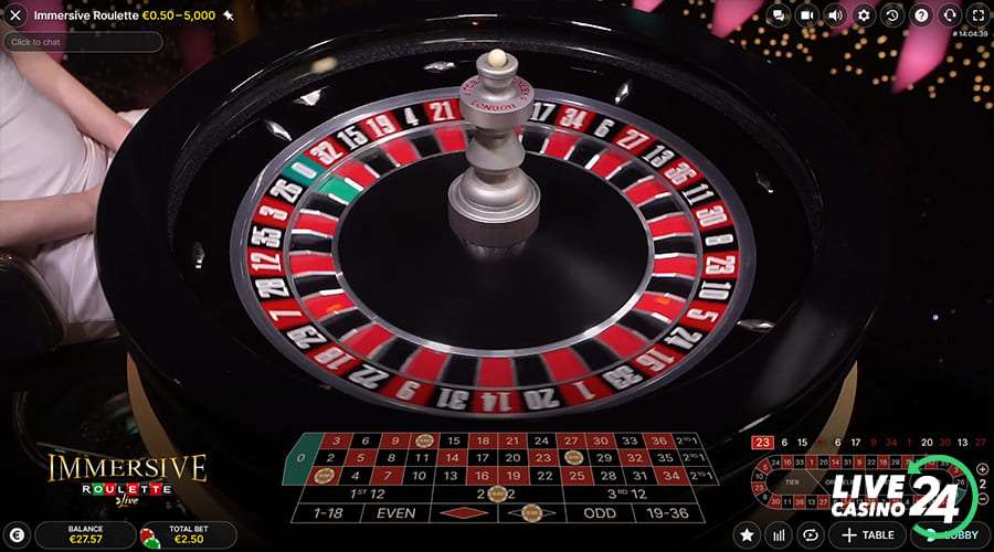 Fourth step in playing Immersive Roulette live casino game