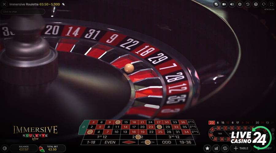 Fifth step in playing Immersive Roulette live casino game