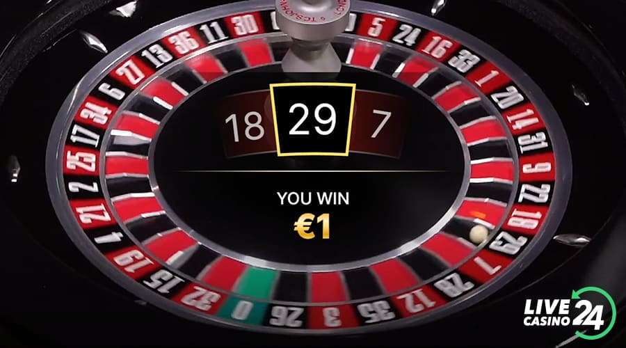 Sixth step in playing Immersive Roulette live casino game