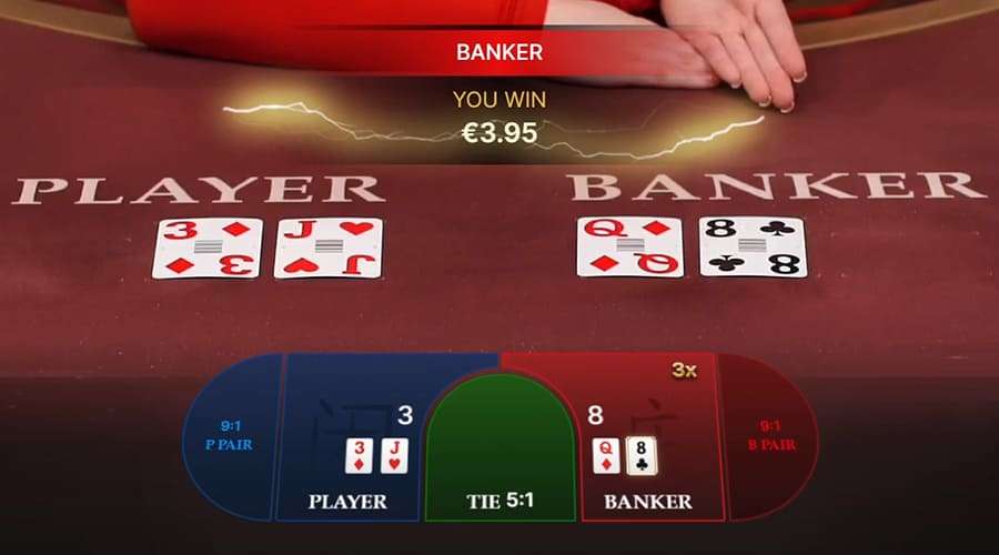 Fourth step in playing Lightning Baccarat live casino game