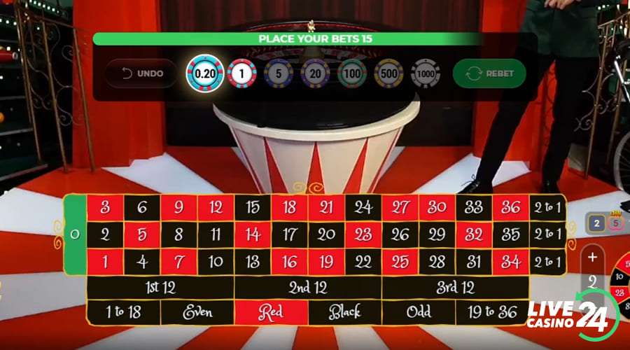 Primeiro passo para jogar o jogo de cassino ao vivo Ultimate Roulette