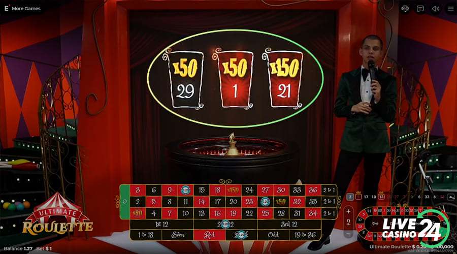 Segundo passo para jogar Ultimate Roulette jogo de cassino ao vivo