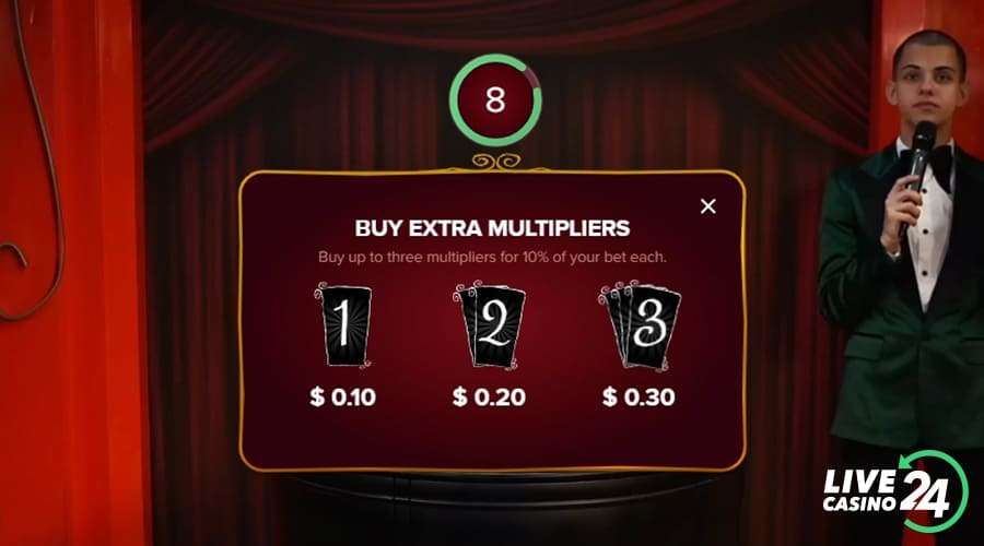 Terceiro passo para jogar o jogo de cassino ao vivo Ultimate Roulette