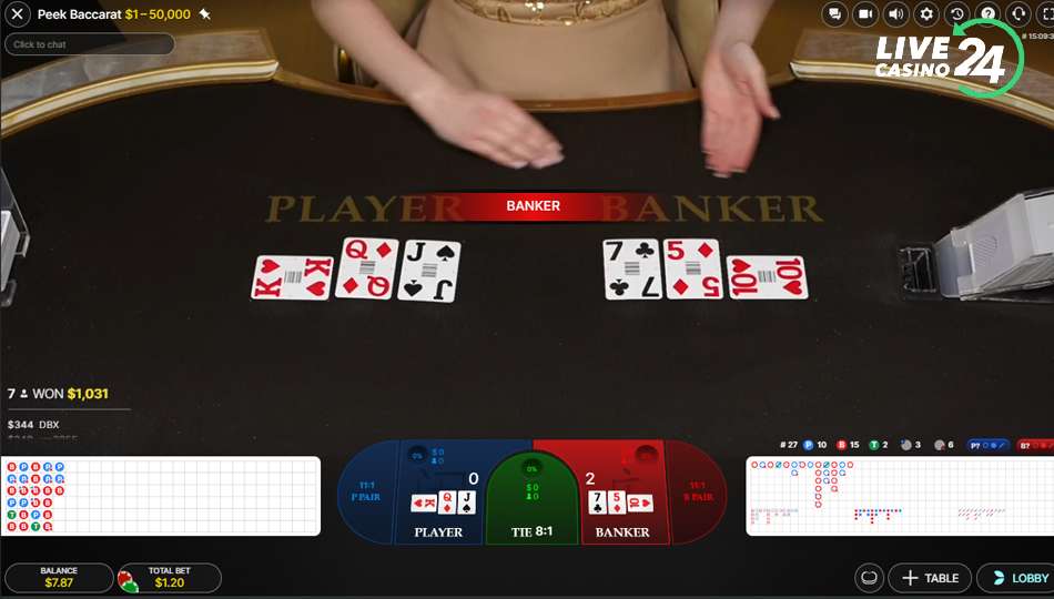 Peek Baccarat Cards are finished livecasino24