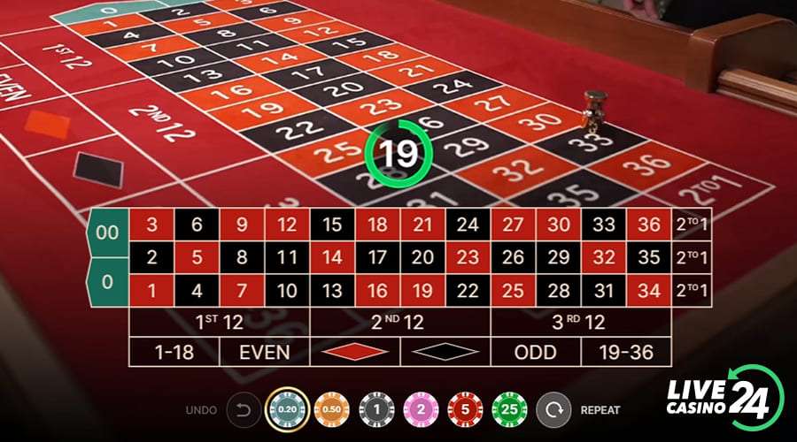Primeiro passo para jogar o jogo de cassino ao vivo american roulette