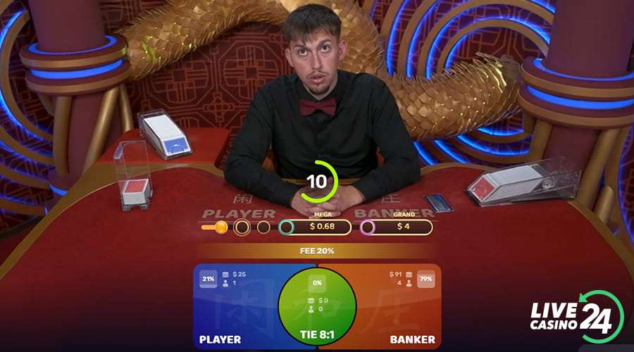 Fifth step in playing Grand Bonus Baccarat live casino game