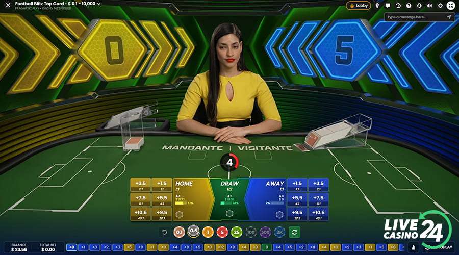 Primeiro passo para jogar o jogo de cassino ao vivo Super Trunfo