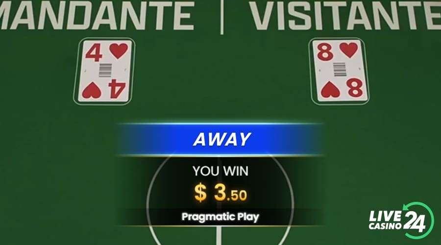 Quarto passo para jogar o jogo de cassino ao vivo Super Trunfo