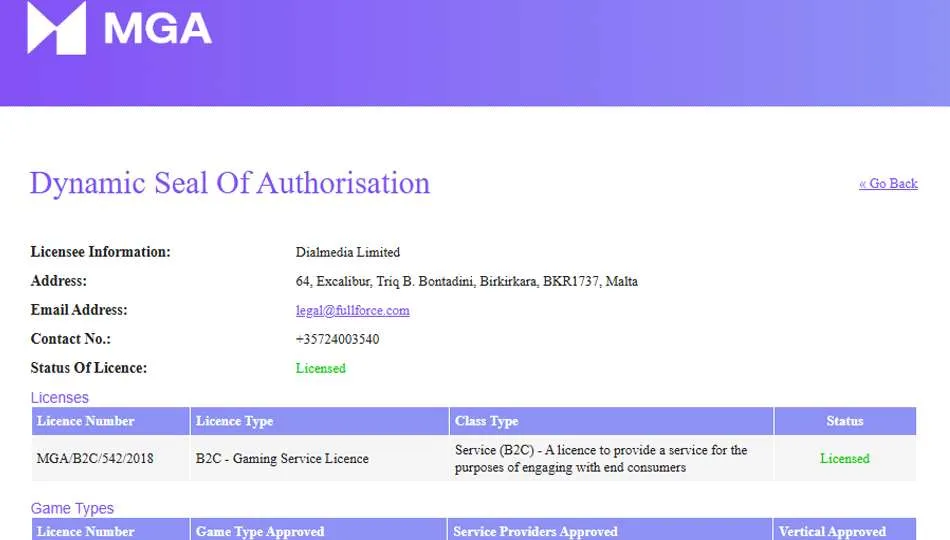 License Omni Slots MGA lc24